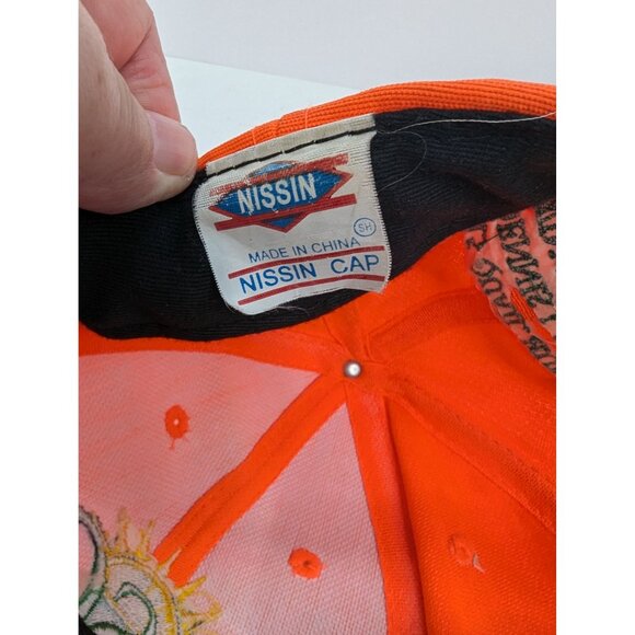 PSC 2015 Quail Hunt Dennis Lake Wing Club Men Orange Adj Strap Back Cap Hat - Picture 8 of 8